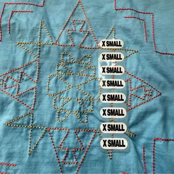 Pendleton deschutes embroidered tee, XS blue New with Tags NWT COTTON - Picture 7 of 10